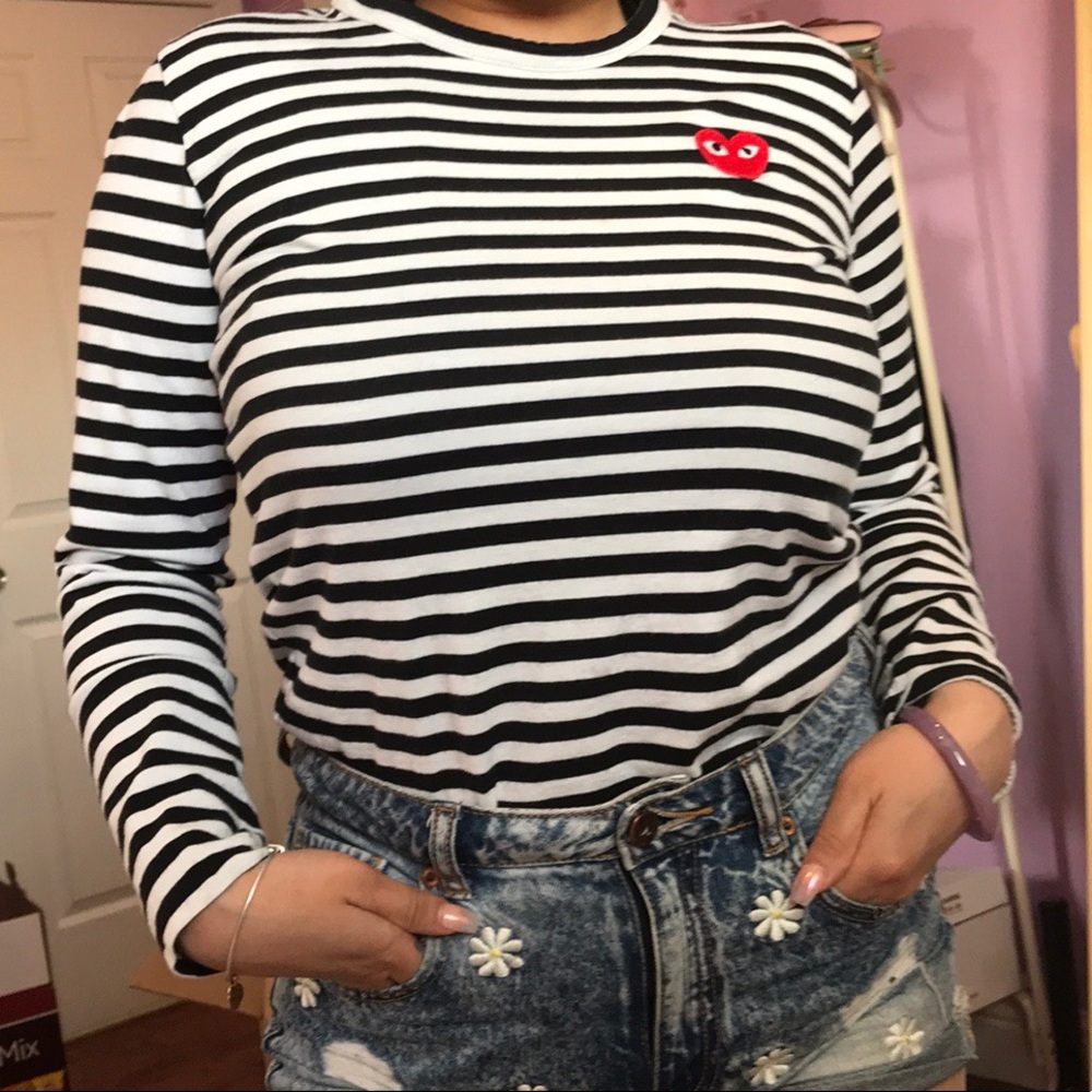 Comme Des Garçons long sleeve striped shirt